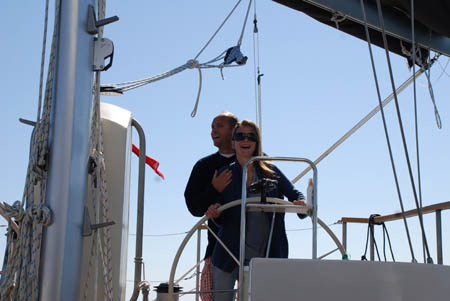Sailing fun helm